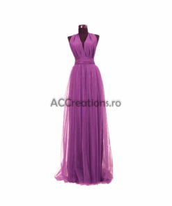 Rochie Versatilă lungă din Lycra cu tulle RV007