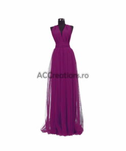 Rochie Versatilă lungă din Lycra cu tulle RV002