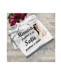 Halat Mireasa Personalizat Alb Universal HM001