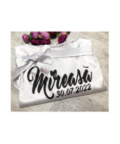 Halat Mireasa Personalizat Alb Universal HM007