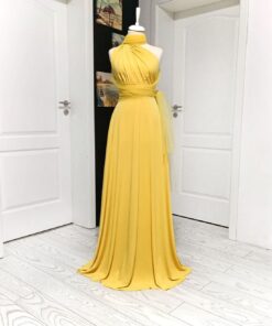 Rochie Versatilă lungă din Lycra si bretele tulle RVLBT01