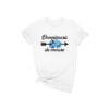 Tricou personalizat Sageata Flori Albastru SGF001