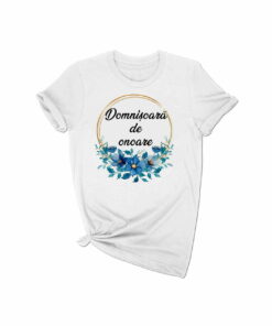 Tricou personalizat Cerc Floral Bleu CF001