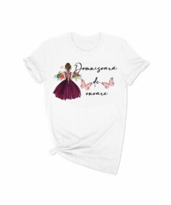 Tricou personalizat Silueta Fluturi Grena SFL002