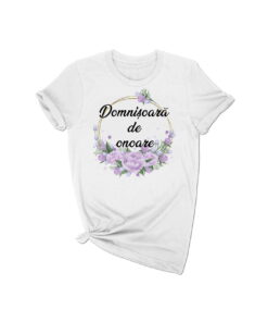 Tricou personalizat Cerc Floral Lila1 CF004