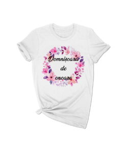 Tricou personalizat Cerc Floral Magenta CF006