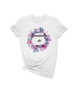 Tricou personalizat Cerc Floral Mov CF008