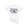 Tricou personalizat Sageata Flori Mov Deschis SGF009