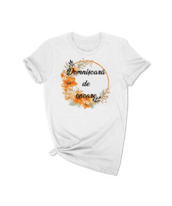 Tricou personalizat Cerc Floral Portocaliu CF010