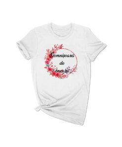 Tricou personalizat Cerc Floral Rosu CF011