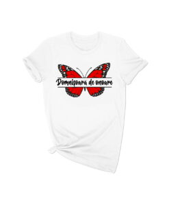 Tricou personalizat Fluture Rosu FLT012