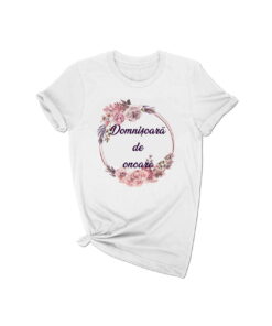 Tricou personalizat Cerc Floral Roz Prafuit CF013