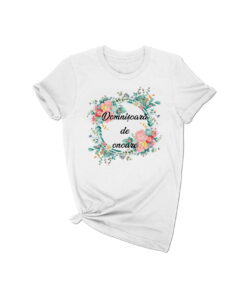 Tricou personalizat Cerc Floral Turqoise CF014