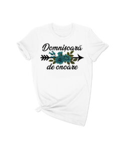 Tricou personalizat Sageata Flori Turqoise SGF015