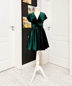 Rochie Versatila Scurta din Catifea RCV005