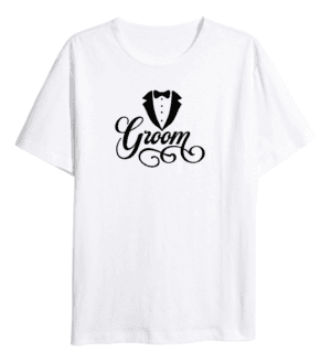 Tricou Alb Personalizat pentru Mire 2024153