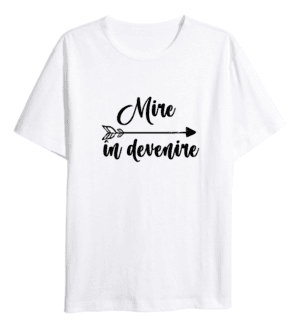 Tricou Alb Personalizat pentru Mire 2024163