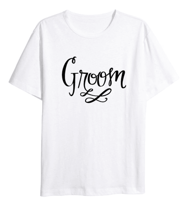 Tricou Alb Personalizat pentru Mire 2024168