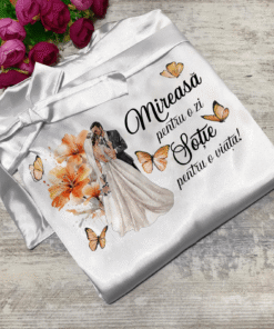 Halat Mireasa Personalizat Alb Universal 202498
