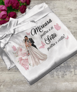 Halat Mireasa Personalizat Alb Universal 202496