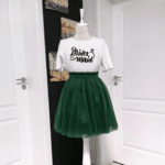 Set fusta tulle si tricou
