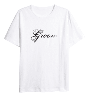 Tricou Alb Personalizat pentru Mire 2024175