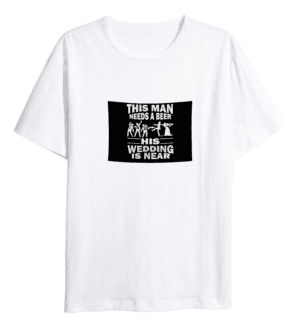 Tricou Alb Personalizat pentru Mire 2024176