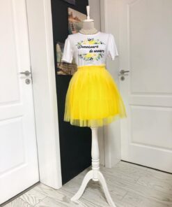 Set fusta plus tricou personalizat 202436