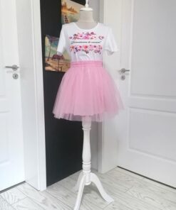 Set fusta plus tricou personalizat 202438