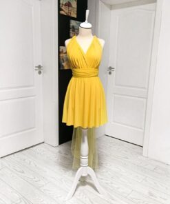 Rochie universala versatilă scurtă bretele tulle Lycra RVLBTS01U