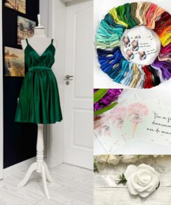 Pachet Special: Rochie Domnișoară de Onoare, Papion, Brățară, Invitații 04