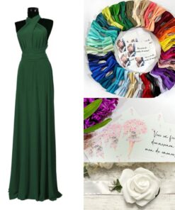 Pachet Special: Rochie Domnișoară de Onoare, Papion, Brățară, Invitații 07