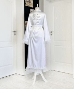 Halat pentru Mireasa Personalizat Alb cu Tulle Universal 2024415