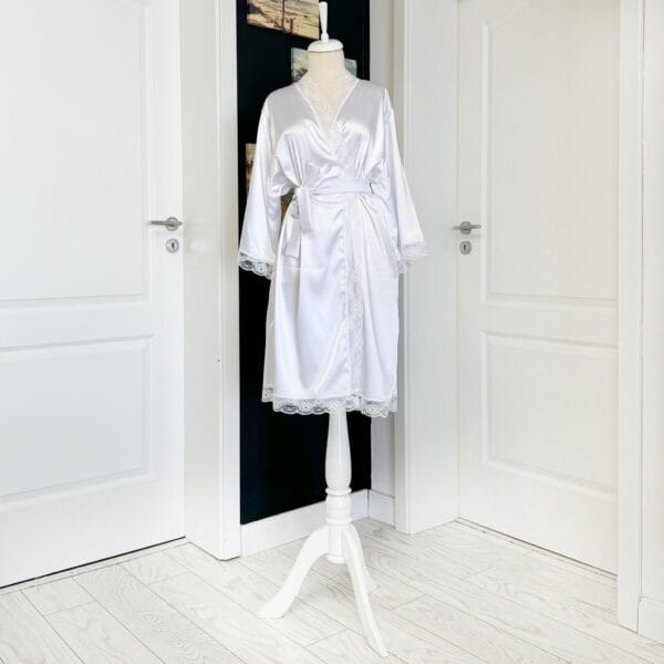 Halat Mireasa Personalizat Alb cu Dantela Universal 2024414