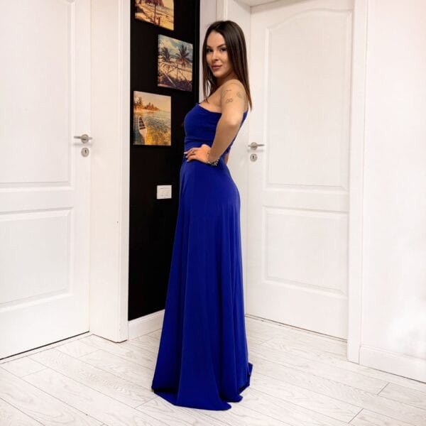 Rochie domnisoara de onoare lunga universala pe o parte 2025