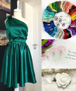 Pachet Special: Rochie Domnișoară de Onoare, Papion, Brățară, Invitații 02