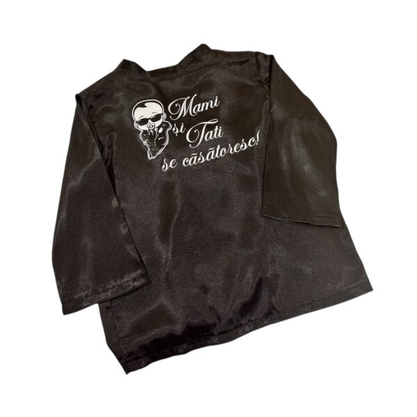 Halat din satin pentru Baiatul Mirilor Alb 202547