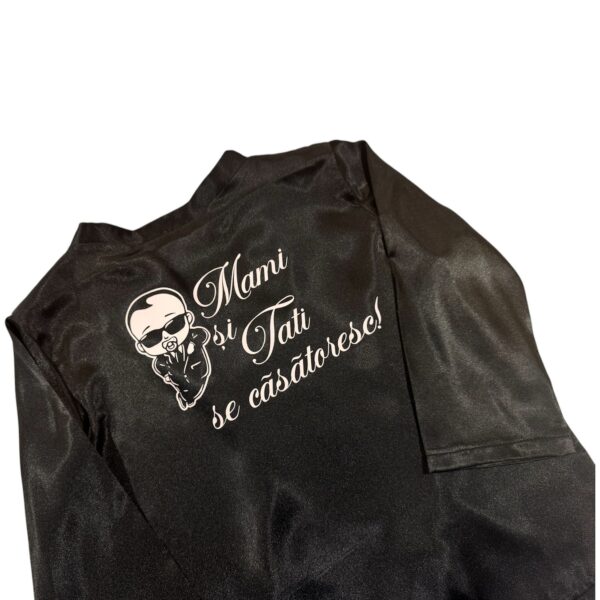 Halat din satin pentru Baiatul Mirilor Alb 202547