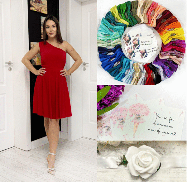rochie domnisoara de onoare din lycra
