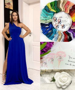 rochie domnisoara de onoare lunga din lycra