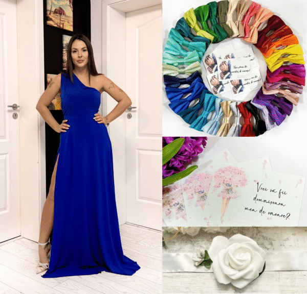 rochie domnisoara de onoare lunga din lycra