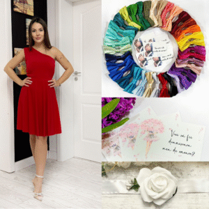 Pachet Special: Rochie Domnișoară de Onoare - Papion - Brățară - Invitații cod18