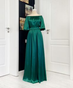 Rochie domnisoara de onoare lunga - maneci clopot - umeri goi 202564