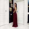 Rochie lunga cu bretele in X