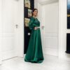 Rochie lunga cu bust petrecut si maneci lungi 202616