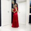 Rochie lunga din Satin si Bordura de Satin 202615