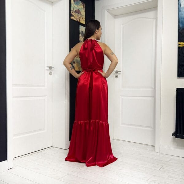 Rochie lunga din Satin si Bordura de Satin 202615
