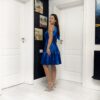Rochie scurta din Satin si Bordura de Satin 202614