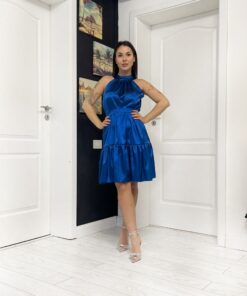Rochie scurta din Satin si Bordura de Satin 202614