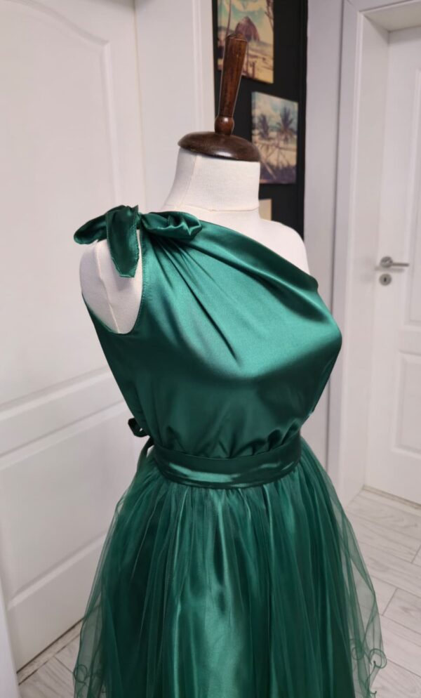 Rochie Pe o Parte Scurta Satin si tulle universala 202625
